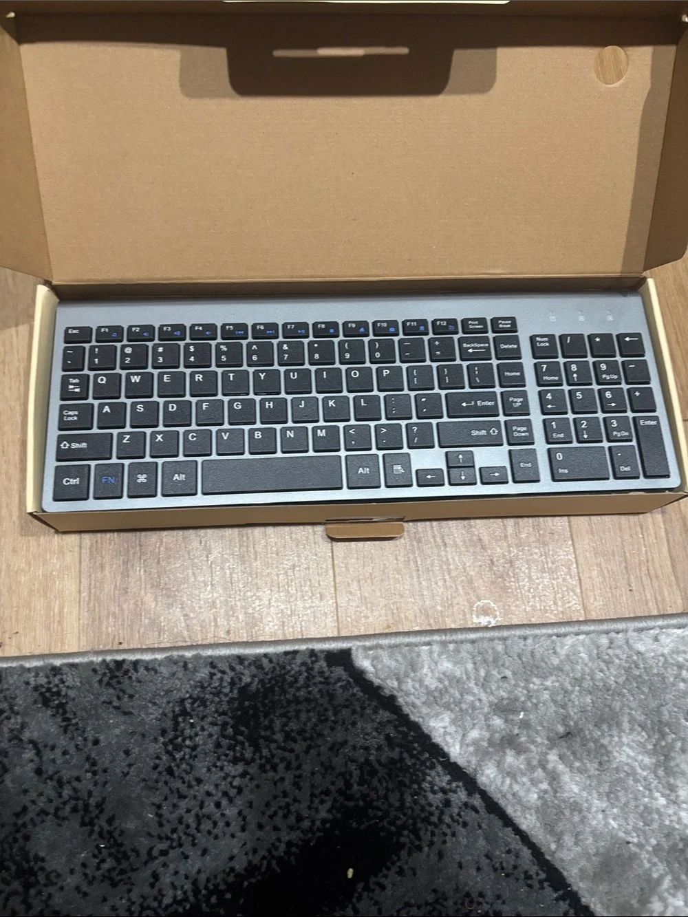 Wireless Keyboard and Mouse Combo - Beige Compact Set